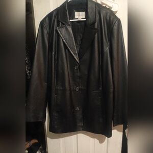 Black Leather Women's Jacket